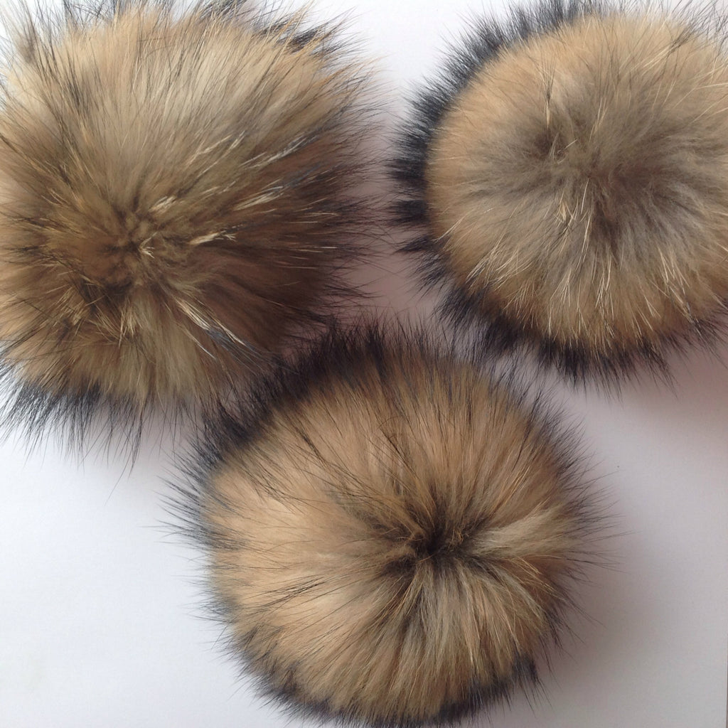 Raccoon Dog Fur Ball Hat Ornament Clothes Accessories