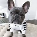 three-stripe dog sweater
