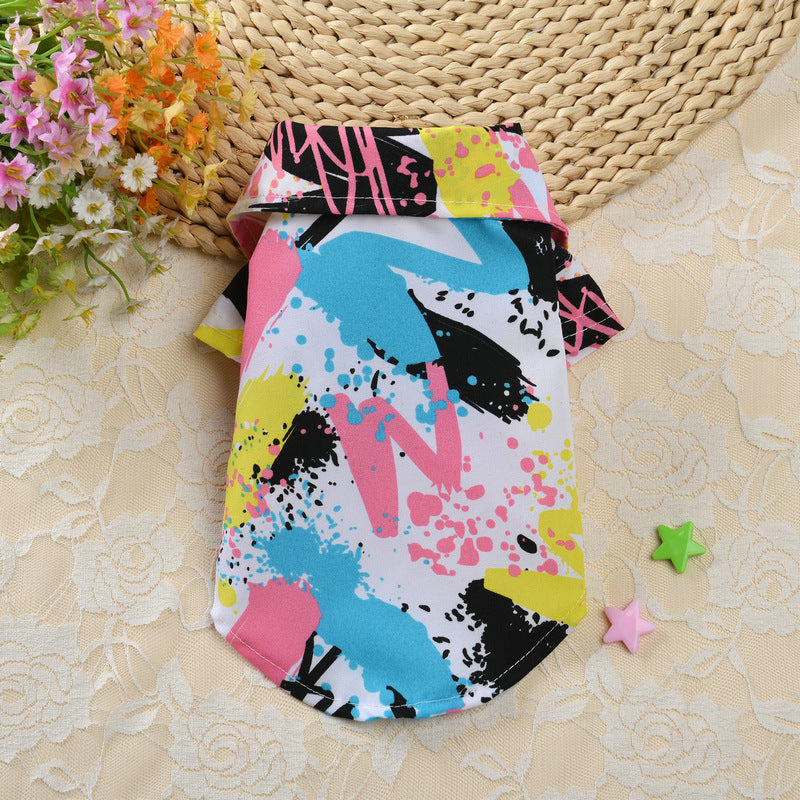 Dog Spring Dress Western Cat Shirt Teddy Clothes