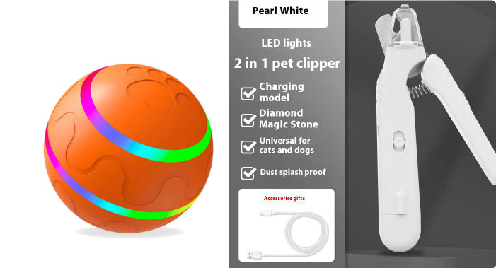 2 In 1 Pet Nail Clippers With Led Light