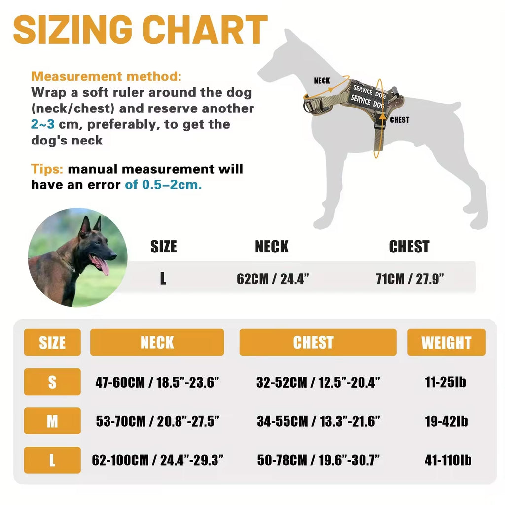 Tactical Service Dog Harness