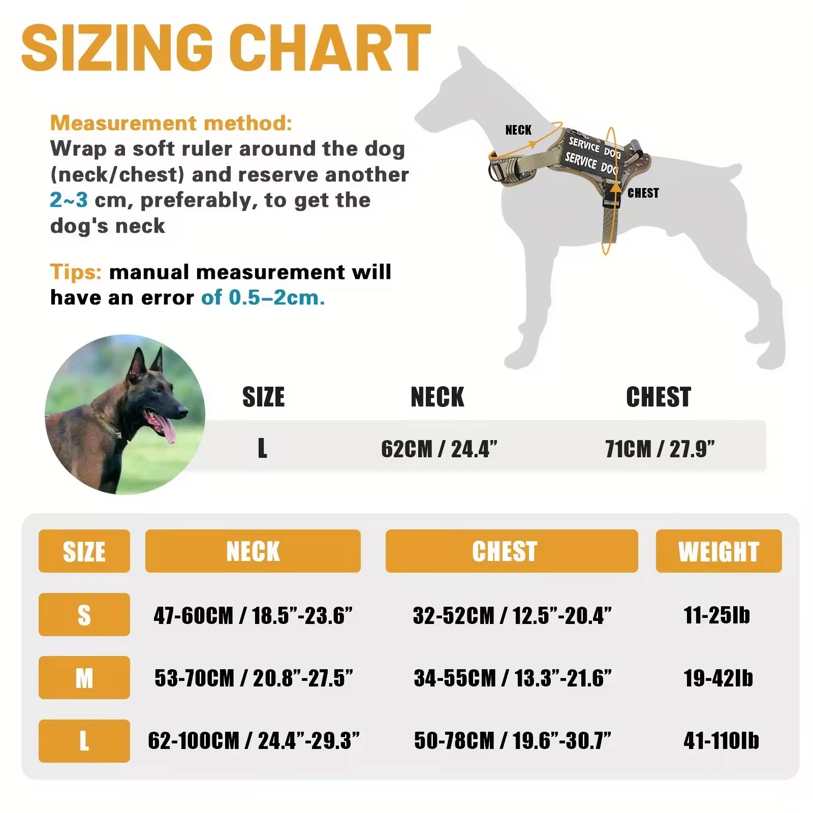 Tactical Service Dog Harness
