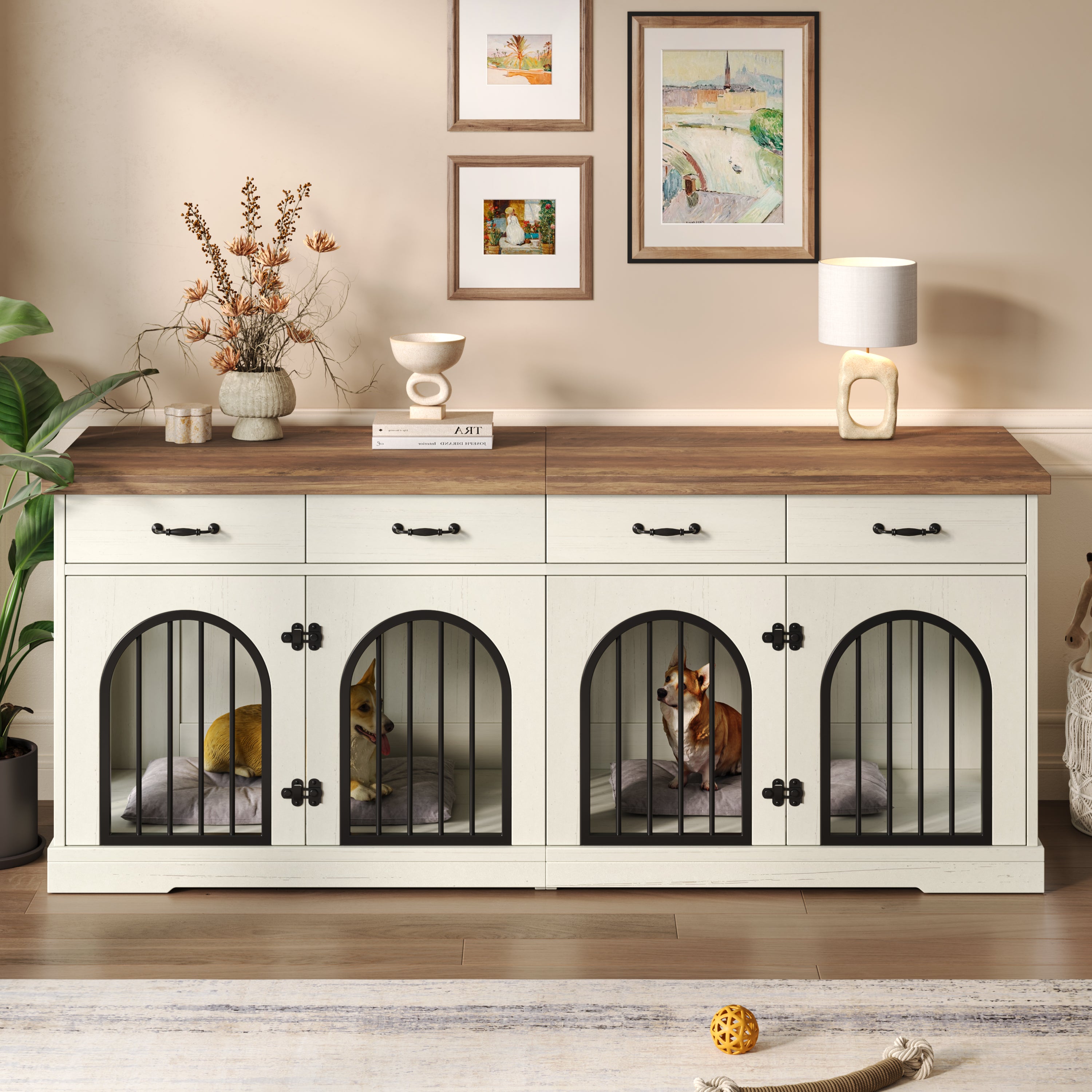 70.8 Large Dog Crate Furniture