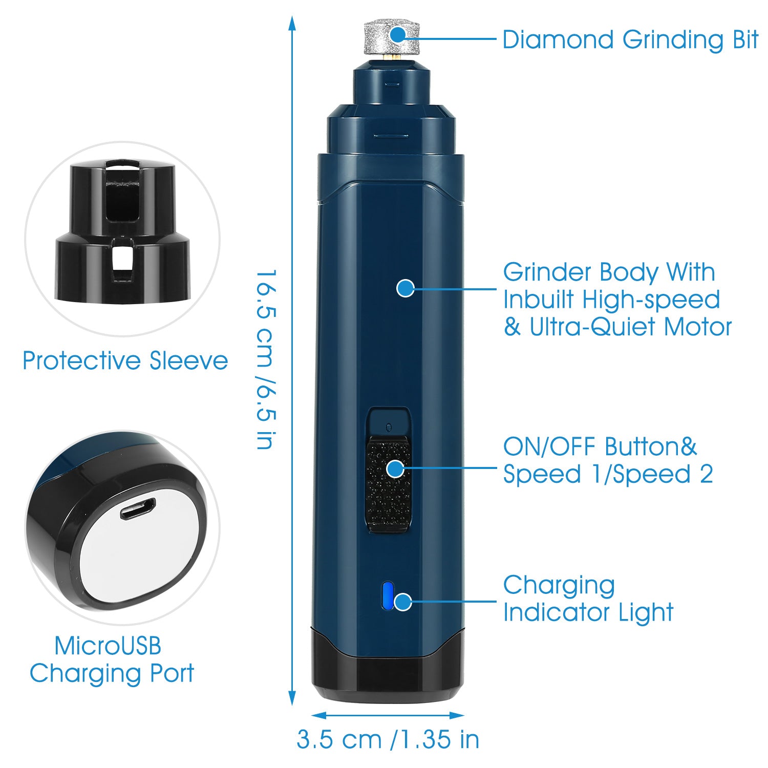 1Pc Dog Nail Grinder