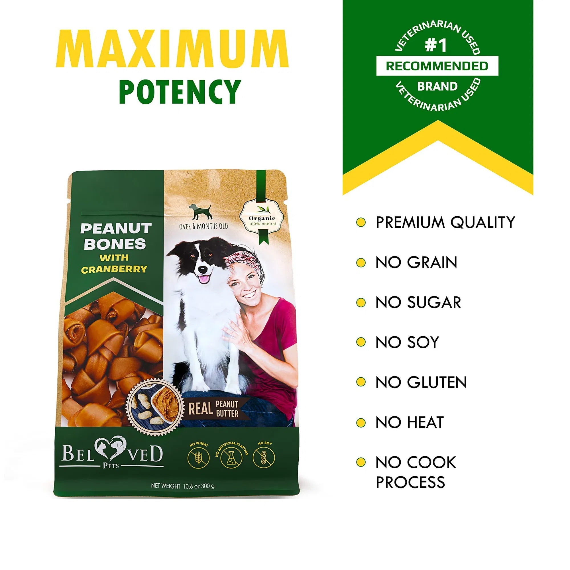 Cranberry Rawhide Free Chew Treats