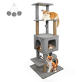 64" Light Gray Cat Tower