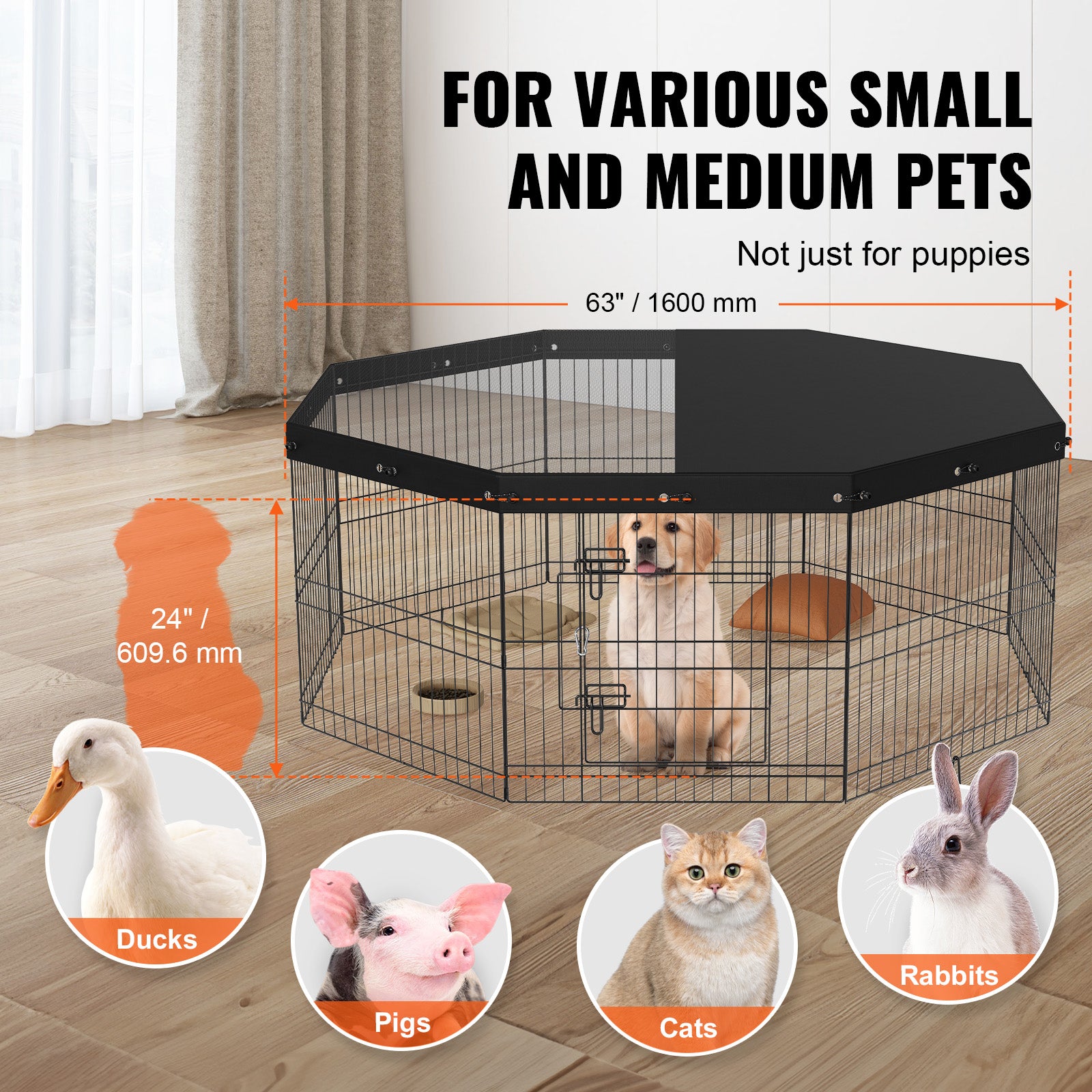 Foldable Metal Dog Exercise Pen