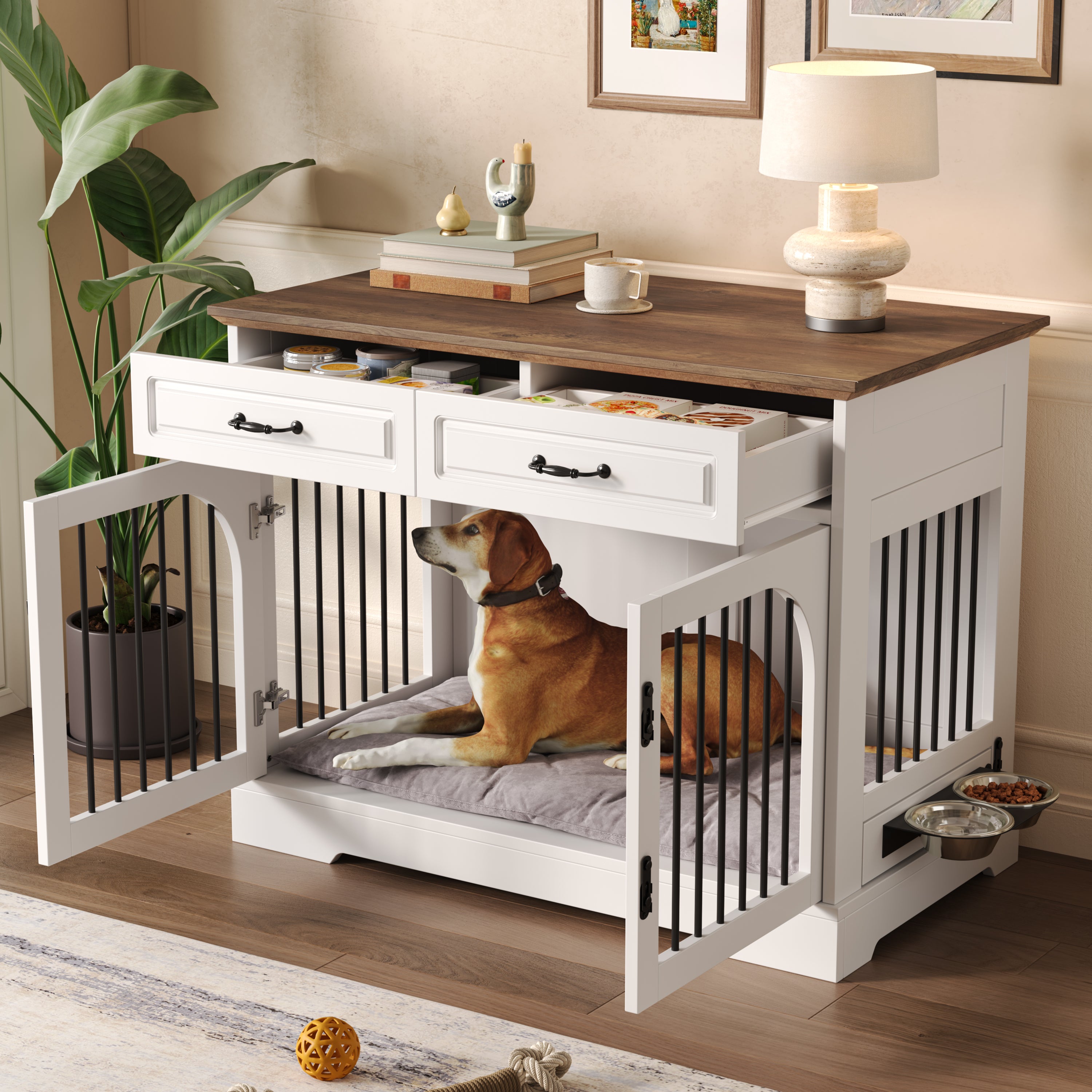 Dog Crate Side Table