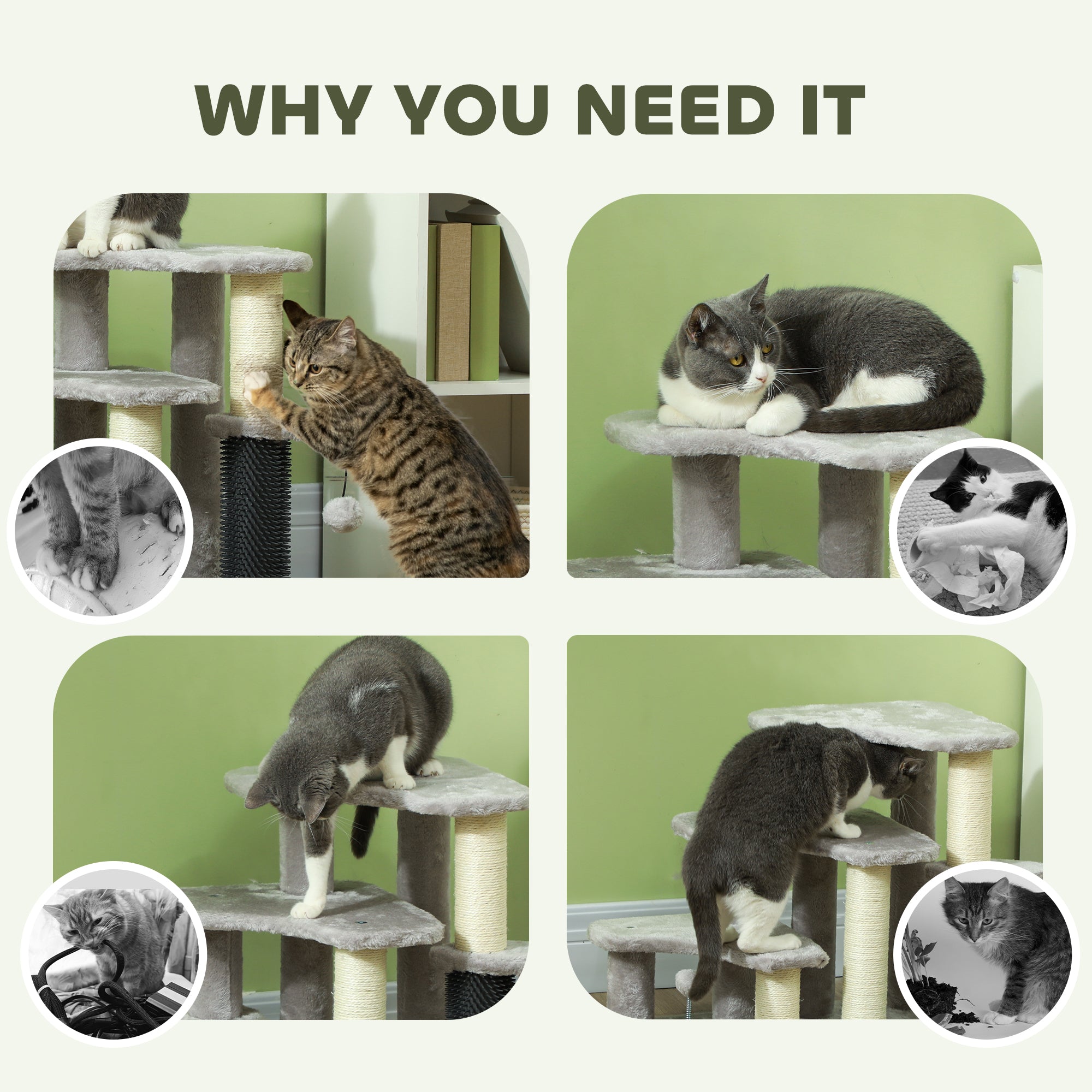 2 in 1 Cat Tree