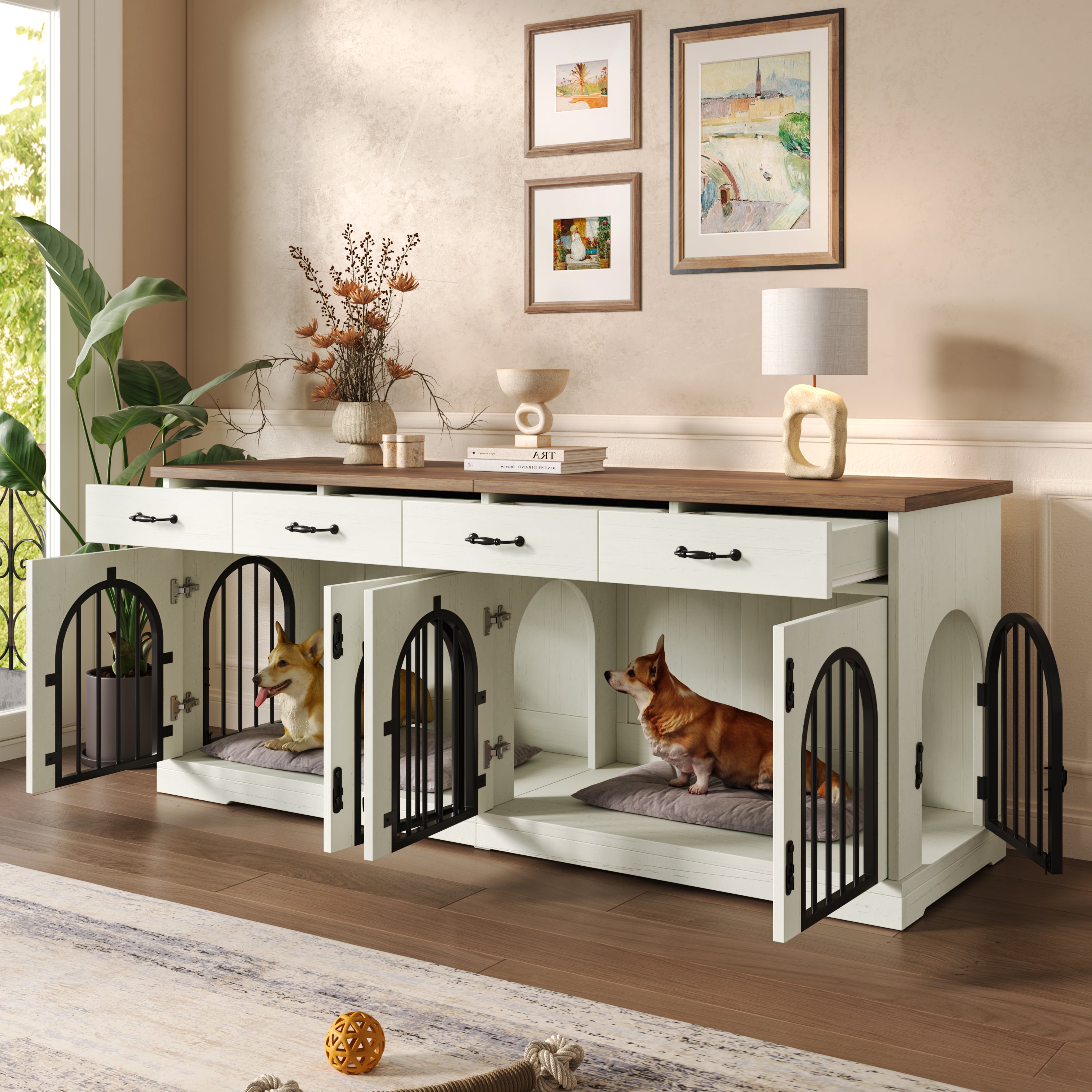 70.8 Large Dog Crate Furniture
