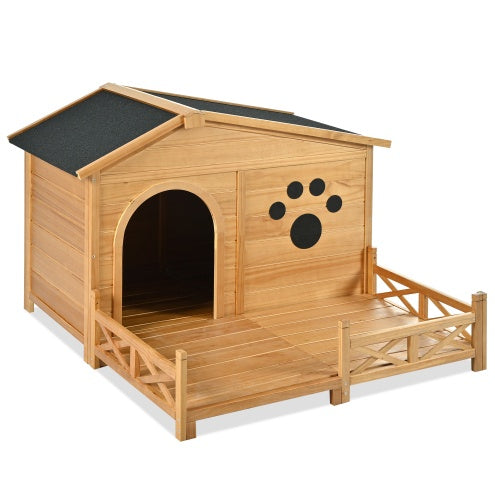 48 Wooden Dog House Outdoor