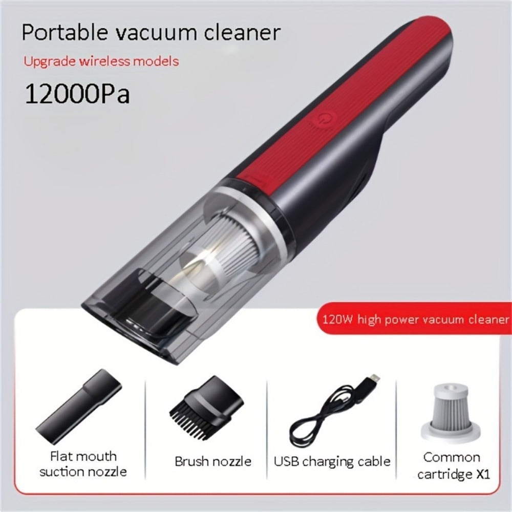 Wireless Red Car Vacuum