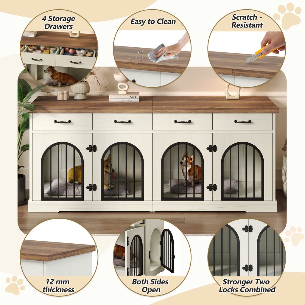 70.8 Large Dog Crate Furniture