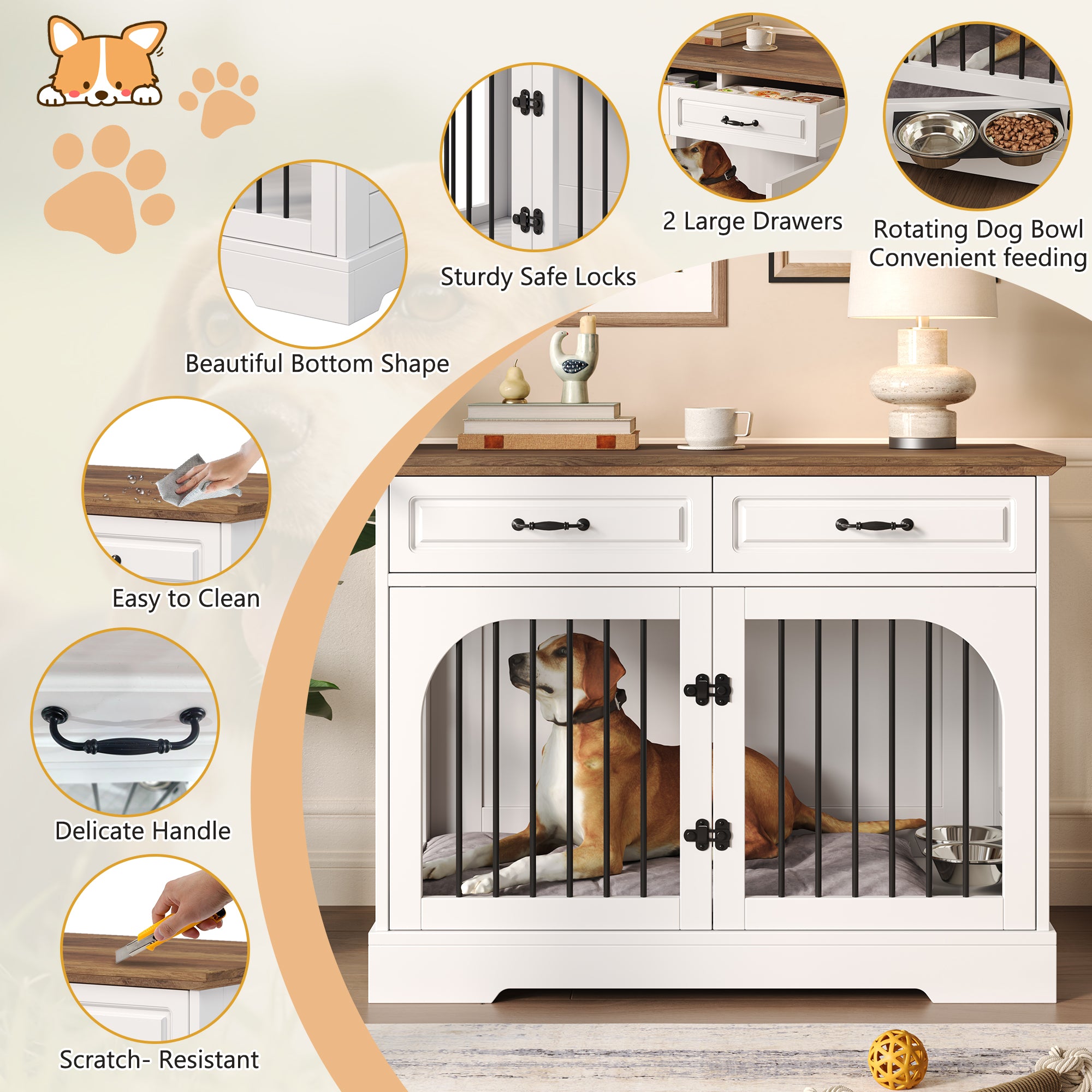 Dog Crate Side Table