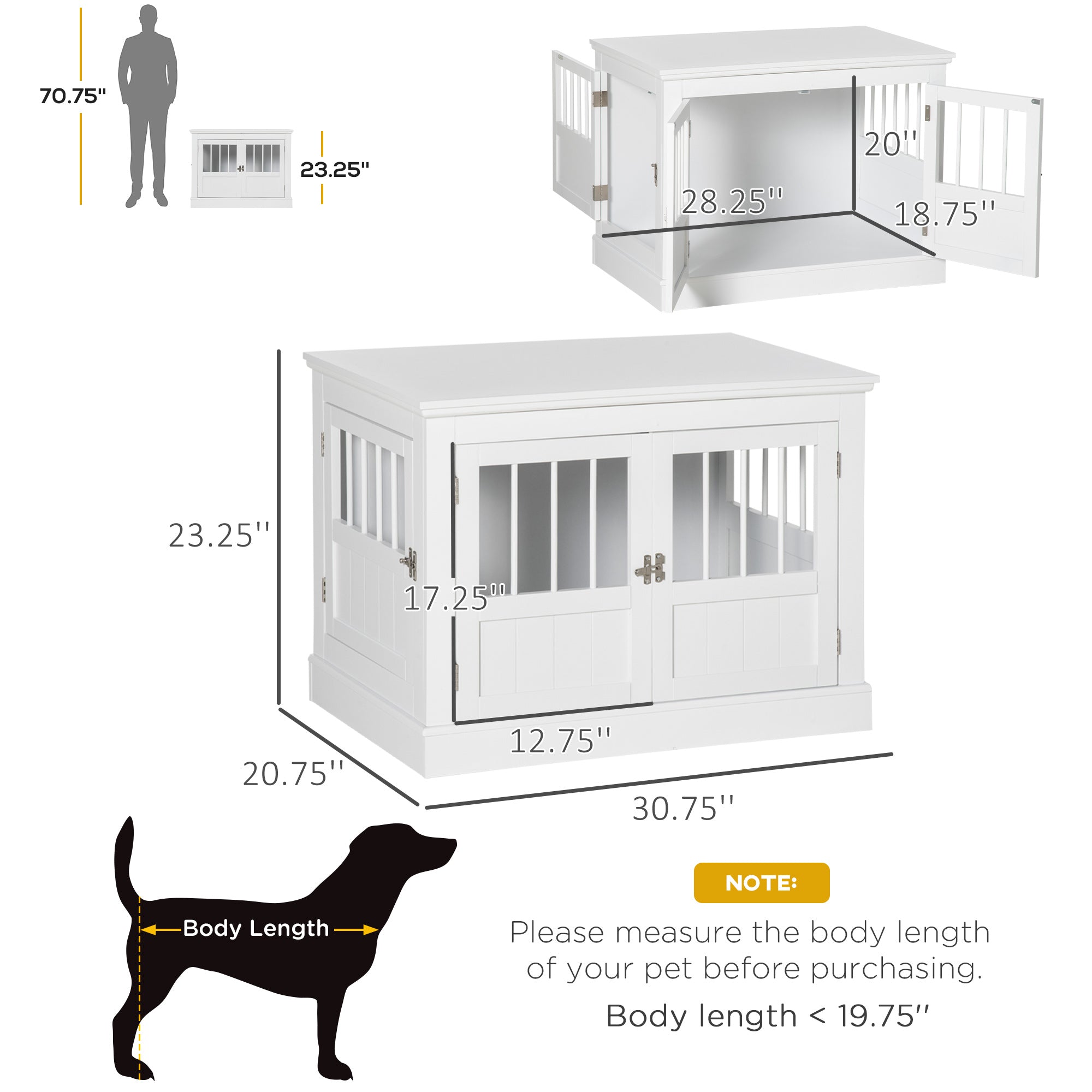 Wooden Dog Crate