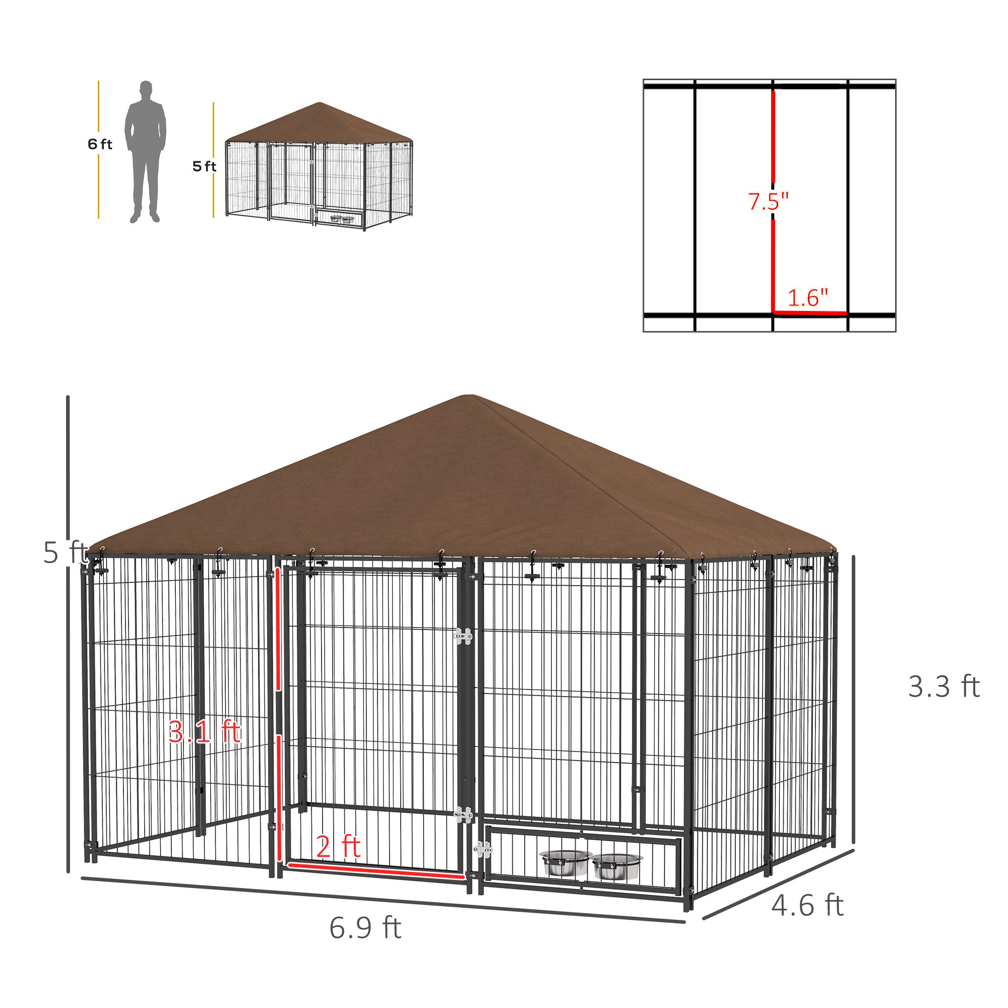 Outside Dog Kennel,