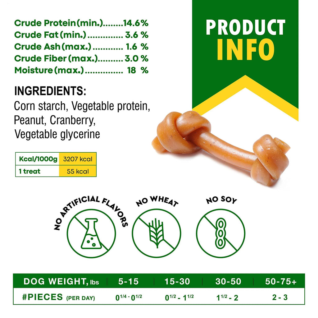 Cranberry Rawhide Free Chew Treats